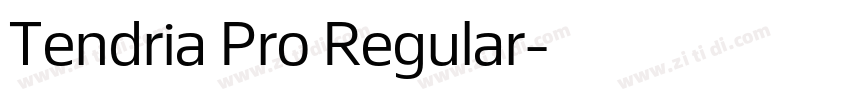 Tendria Pro Regular字体转换 Tendria Pro Regular字体转换